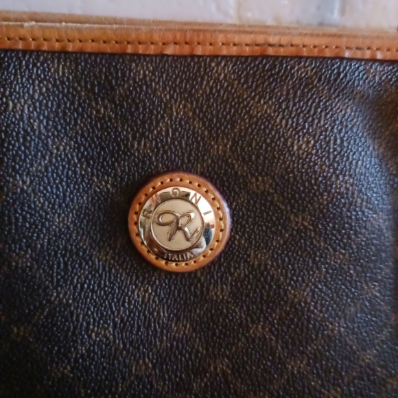 Rioni brown leather handbag purse - Picture 2 of 13